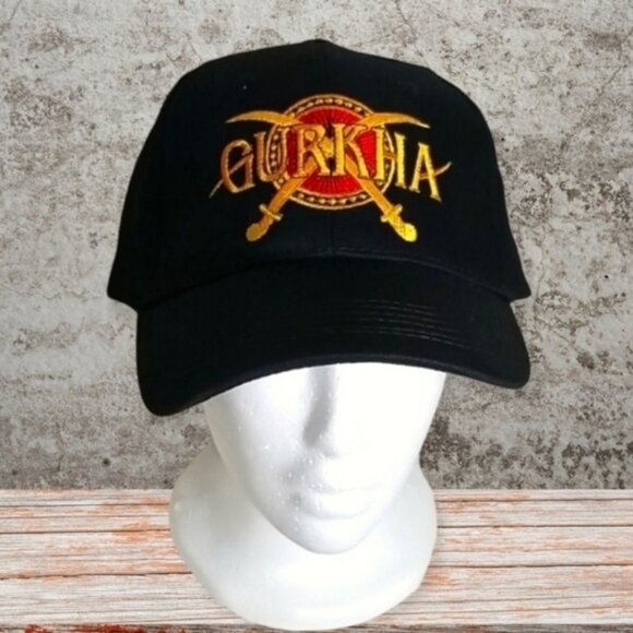 Gurkha Cigar Baseball Hat OSFM Clothe & Clip Strap Black - Picture 1 of 4